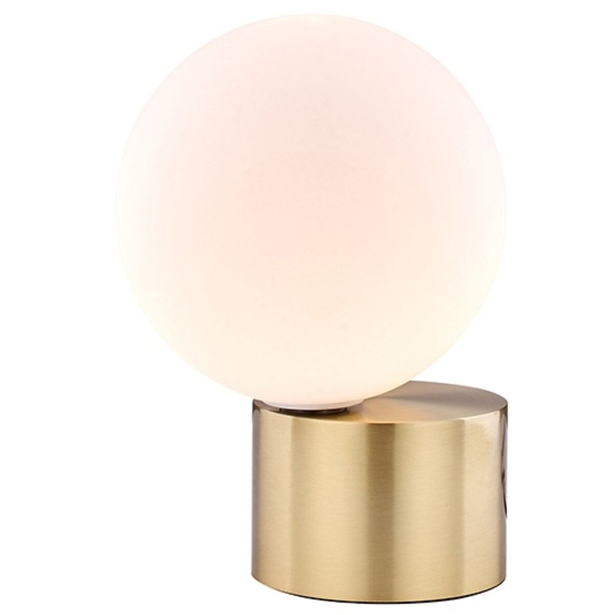 Lampa stołowa Parla MSE010300141 szklana kula biała złota