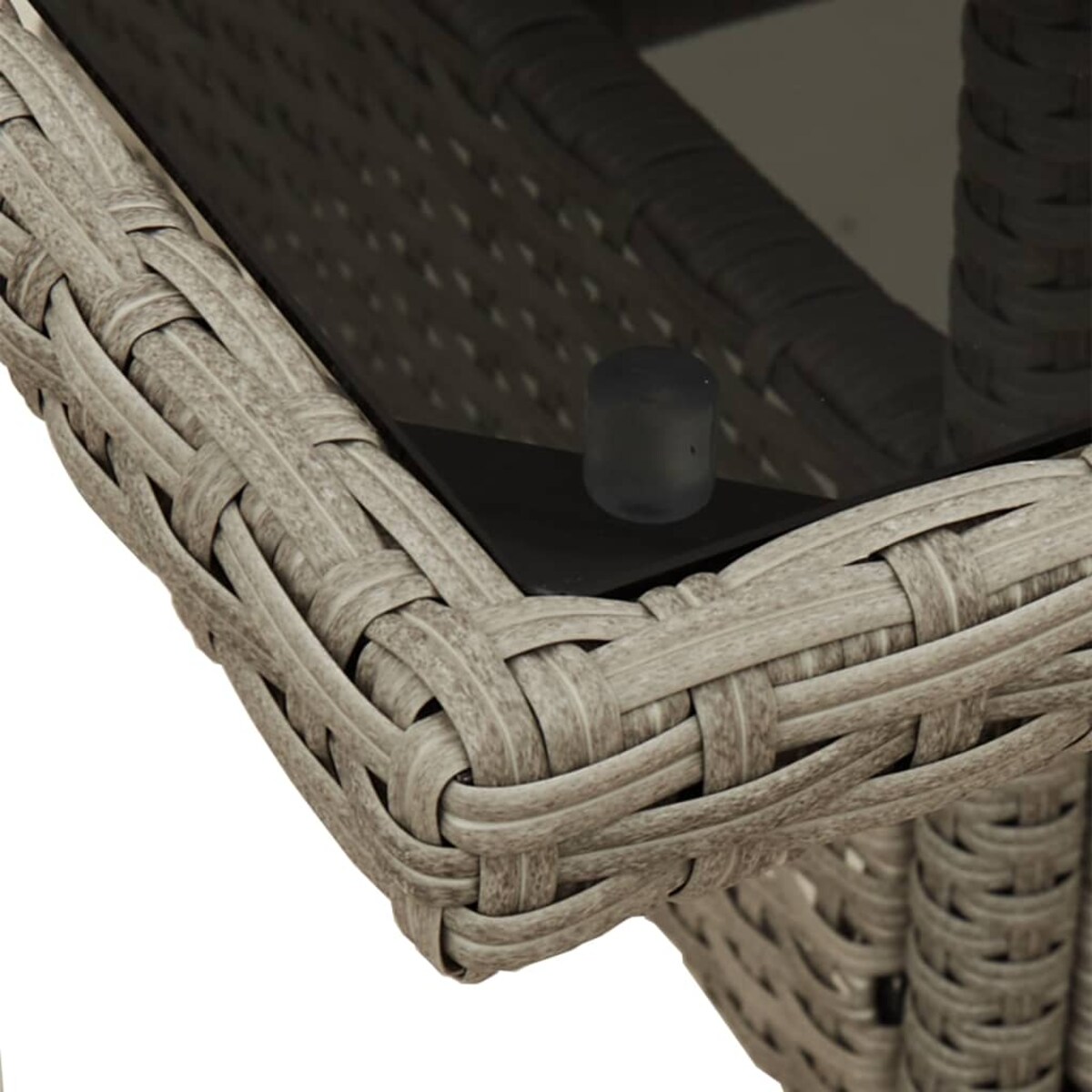 vidaXL 3-cz. zestaw mebli ogrodowych z poduszkami, jasnoszary