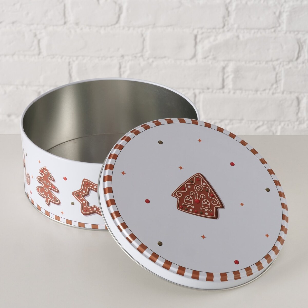 Puszka na ciastka GINGER, ręcznie malowana, 2 szt