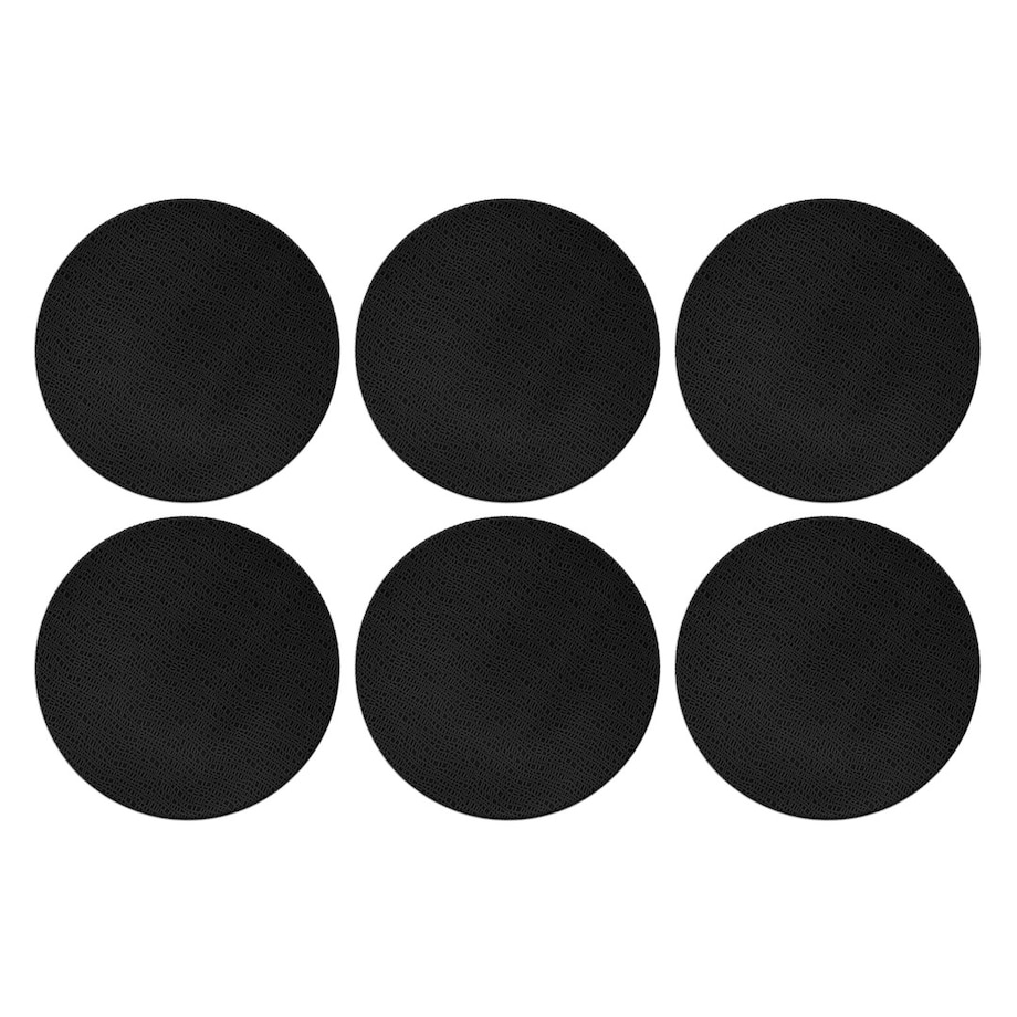 SELTMANN LIFE FASHION GLAMOROUS BLACK Zestaw 6 talerzy obiadowych 28 cm