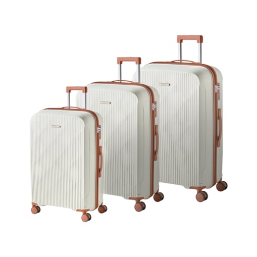 Zestaw 3 walizek TONSAI Złamana biel