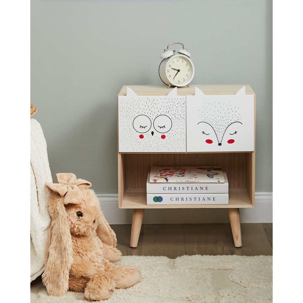 Szafka nocna jasne drewno TUPELO