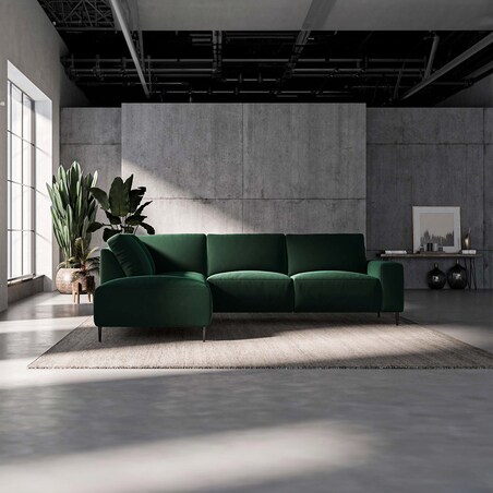 Tendo Sofa narożna - ciemnozielona