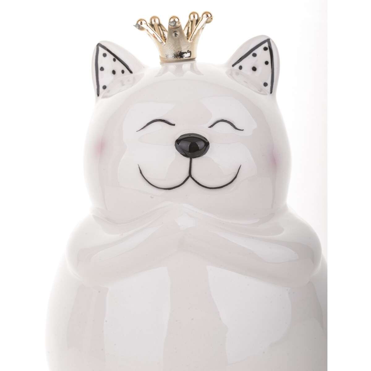 Skarbonka ceramiczna - 14x10x10 cm kotek GATTEK