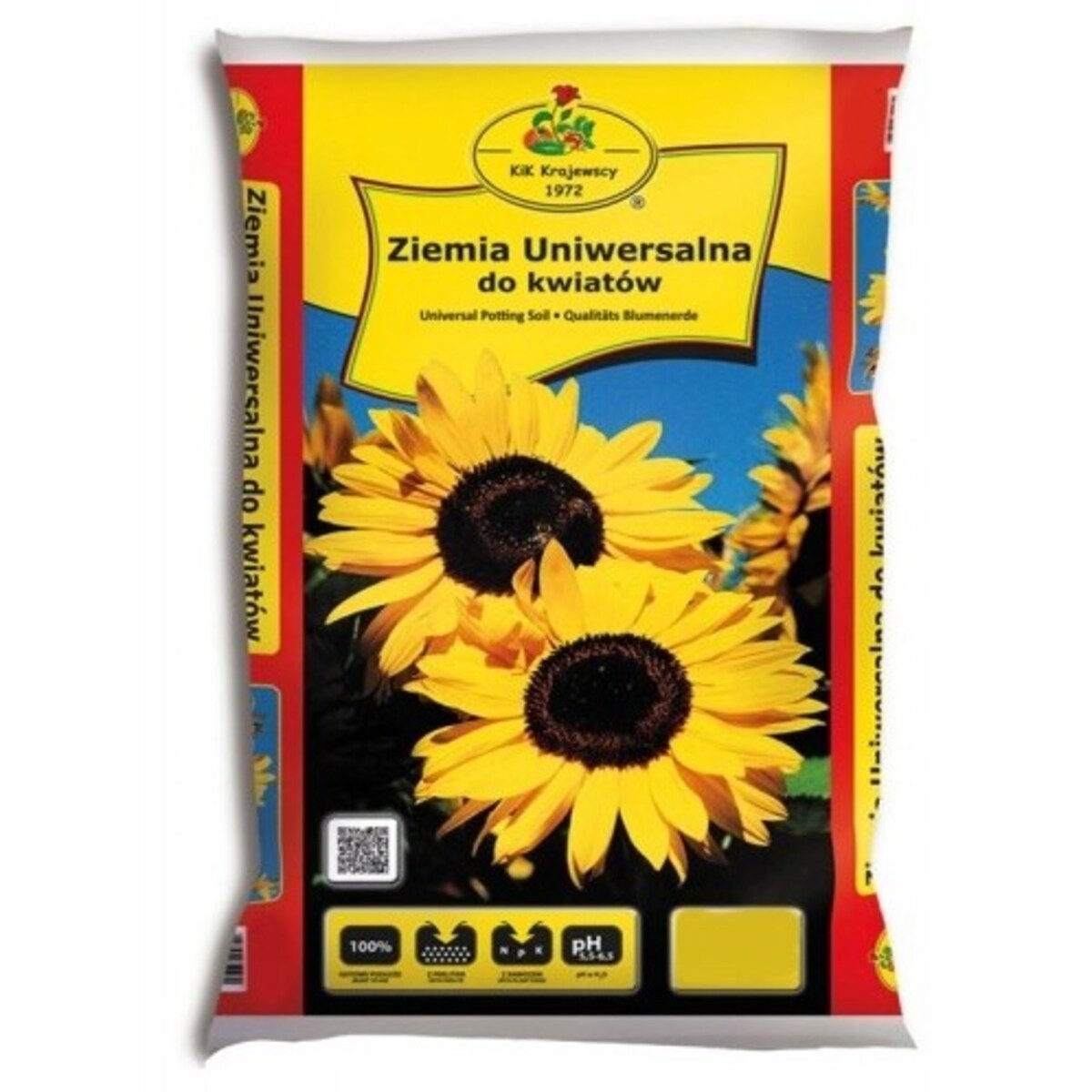 Ziemia Uniwersalna do kwiatów 5L -zawiera torf, kompost, nawóz i perlit