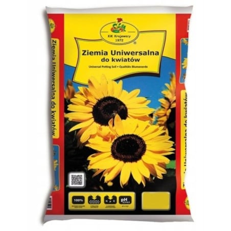 Ziemia Uniwersalna do kwiatów 5L -zawiera torf, kompost, nawóz i perlit