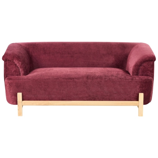 Sofa dla 2 osób ALNOR Szenil Burgundowy