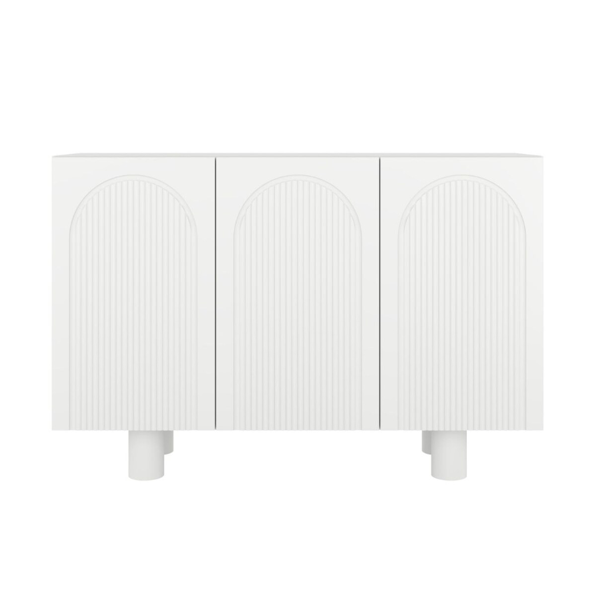 Biała komoda z łukami Skandica RITA / szer. 135 cm