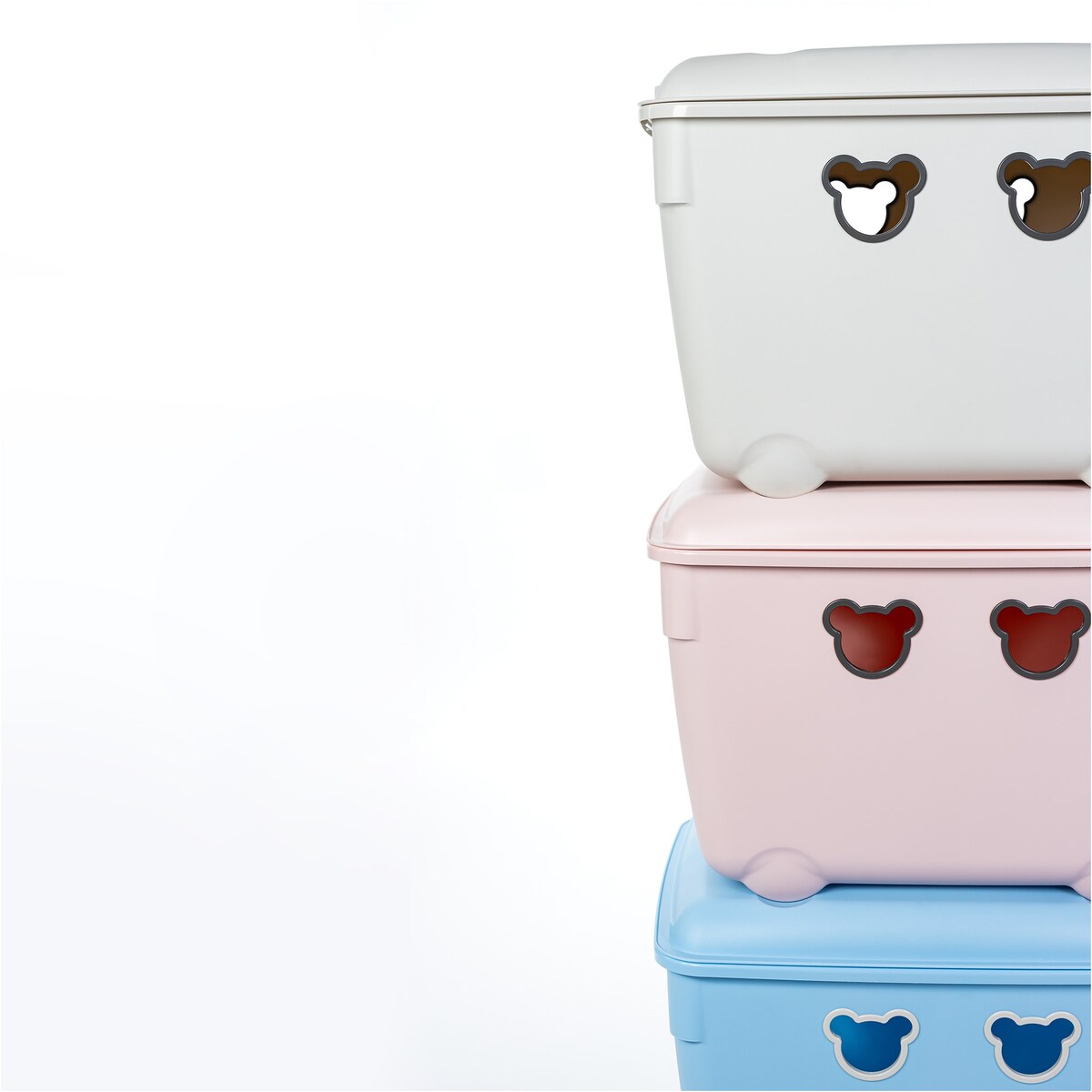 Pojemnik Plastikowy Na Zabawki 40 L Duży Miś Niebieski