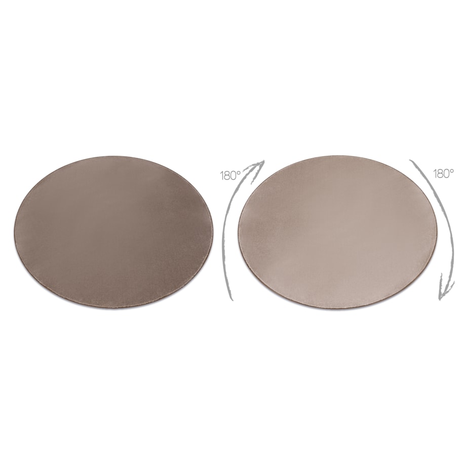 Dywan koło SEDUCTION taupe 49 miękka, koło 133 cm