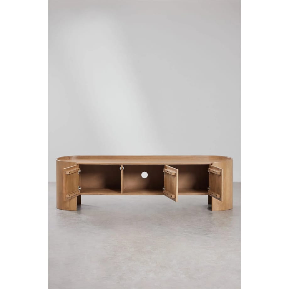 Szafka RTV 175x50 cm z drewna mango Sidney