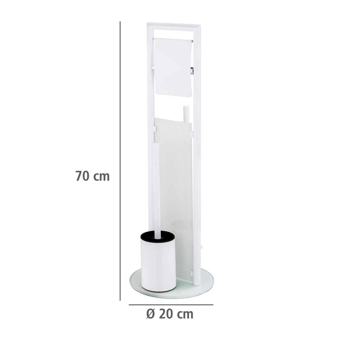 Stojak na papier i szczotkę do WC RAVINA, 70 cm