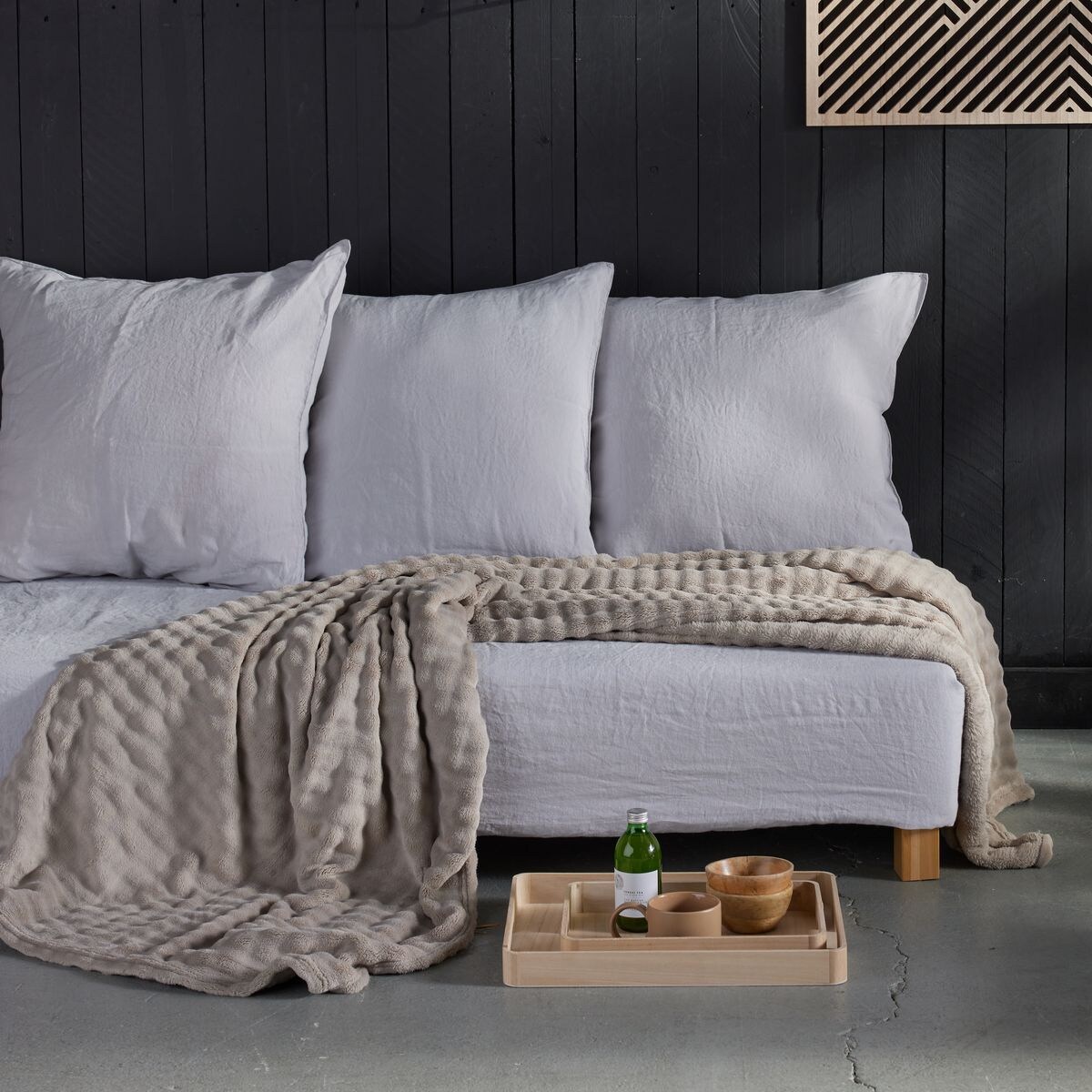 Koc z tłoczonym wzorem, 130 x 180 cm, DOUCELIN