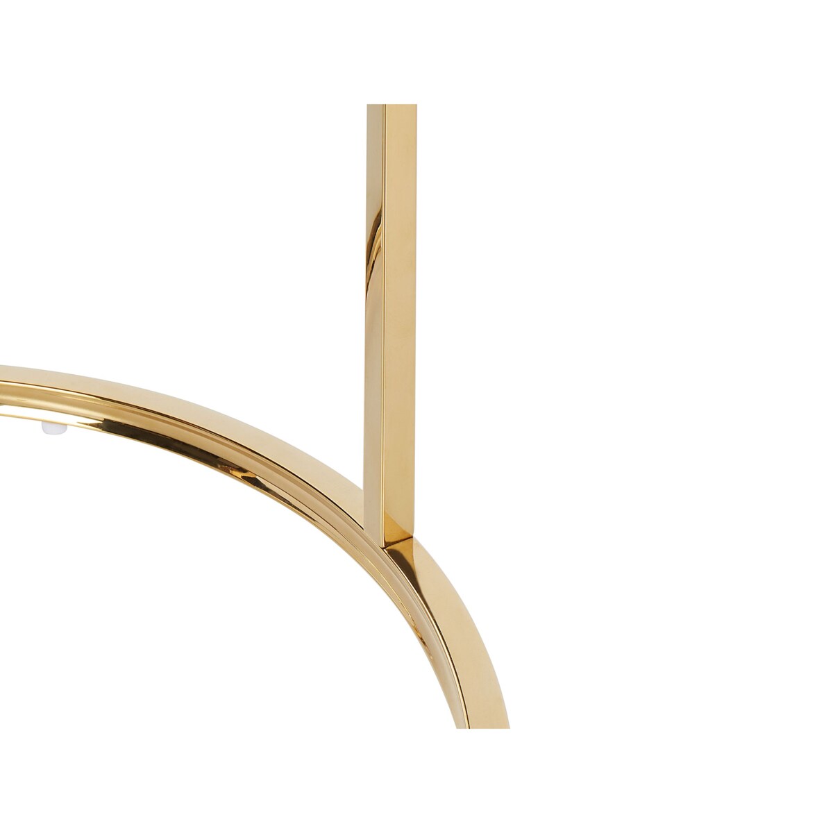 Zestaw 2 stolików kawowych GRANGE Szkło hartowane Złoty