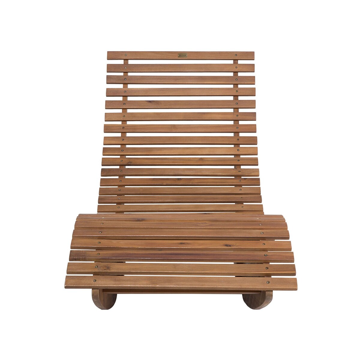 Leżak ogrodowy drewniany jasny BRESCIA