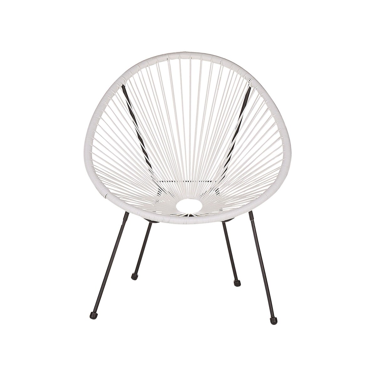 Zestaw mebli balkonowych z technorattanu biały ACAPULCO II