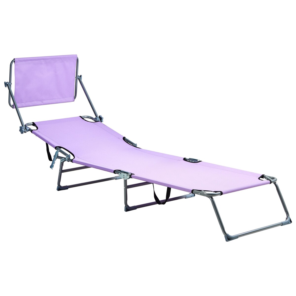 Leżak ogrodowy FOLIGNO Metal Fioletowy