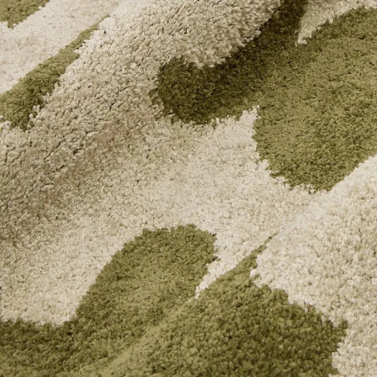 Dywan prostokątny z wzorami, zielony-khaki, 160x230 cm