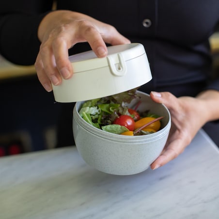 Śniadaniówka, pojemnik na sałatkę i sos BENTOBOX M, 2 elementy, KOZIOL