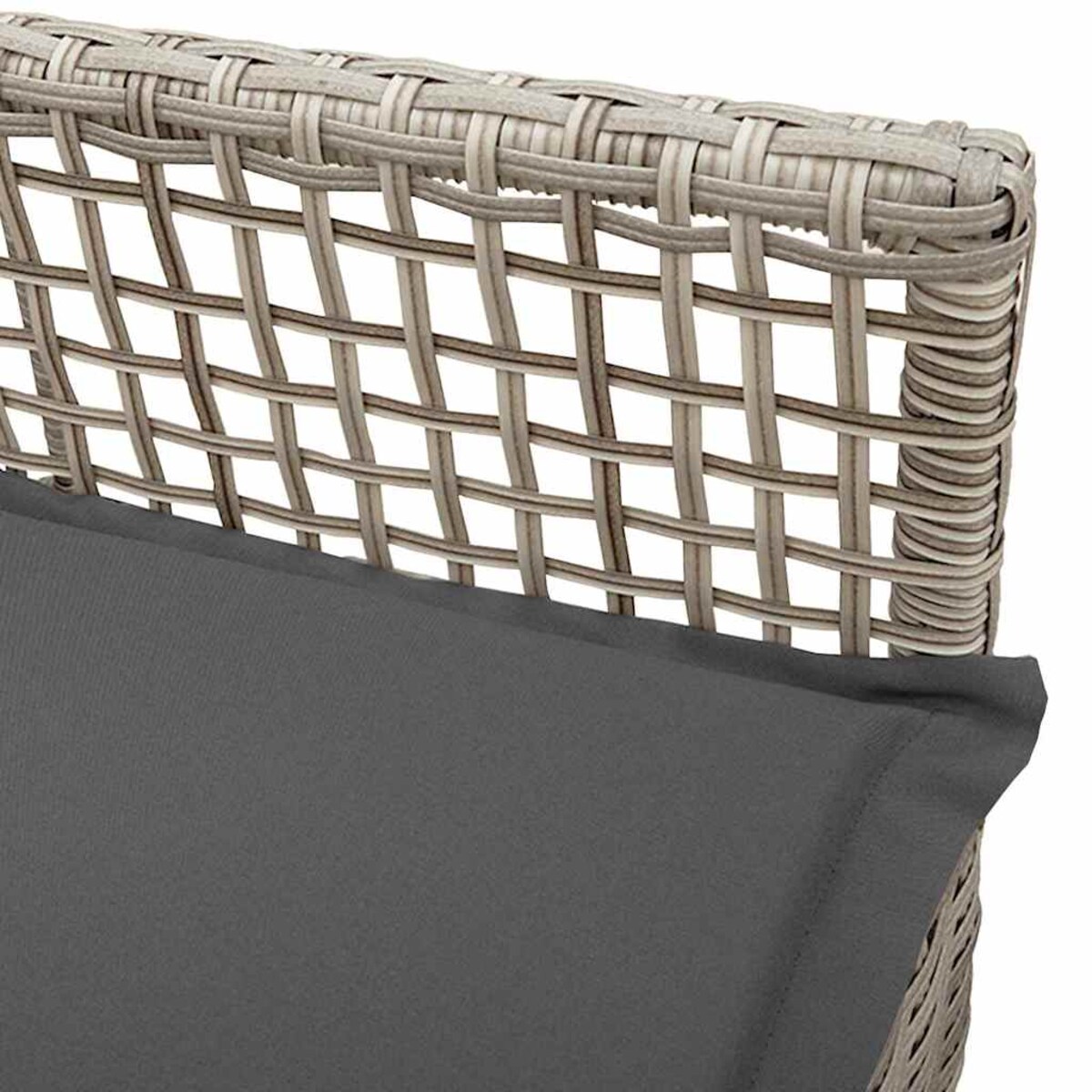 vidaXL Krzesło Ogrodowe 2 pcs Jasnoszary 53 x 60 x 85cm polirattan