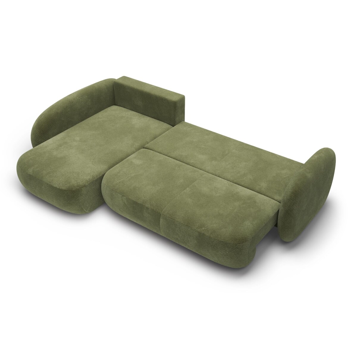 Nowoczesny Narożnik rozkładany OLIVIO II, lewy, zielony