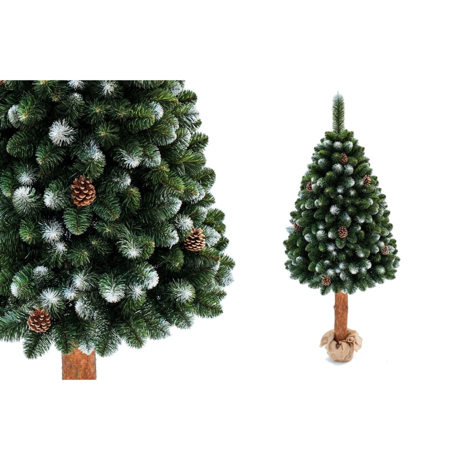 Choinka sztuczna Sosna ośnieżona na pniu