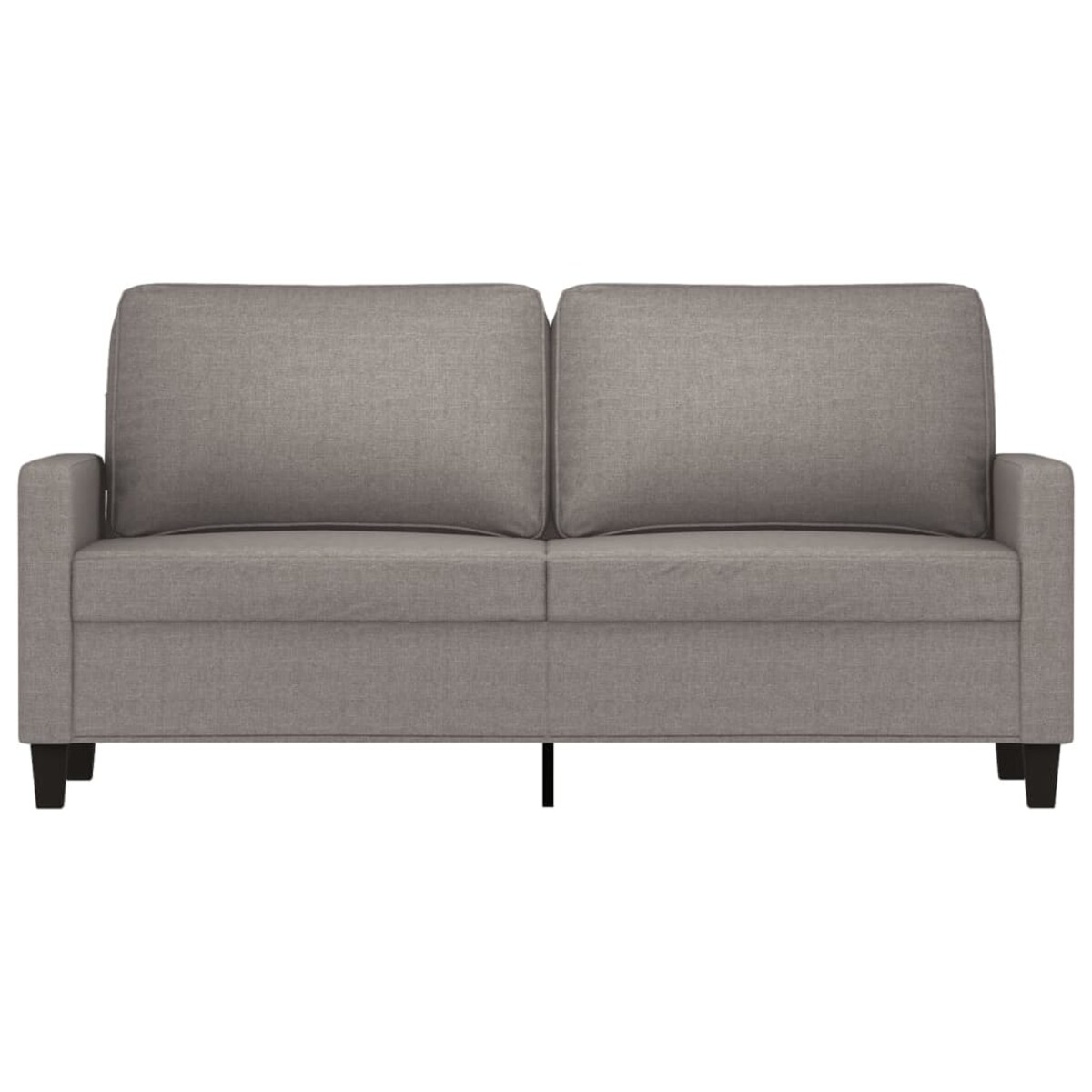 vidaXL Sofa 2-osobowa, kolor taupe, 140 cm, tapicerowana tkaniną