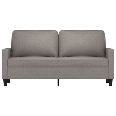 vidaXL Sofa 2-osobowa, kolor taupe, 140 cm, tapicerowana tkaniną