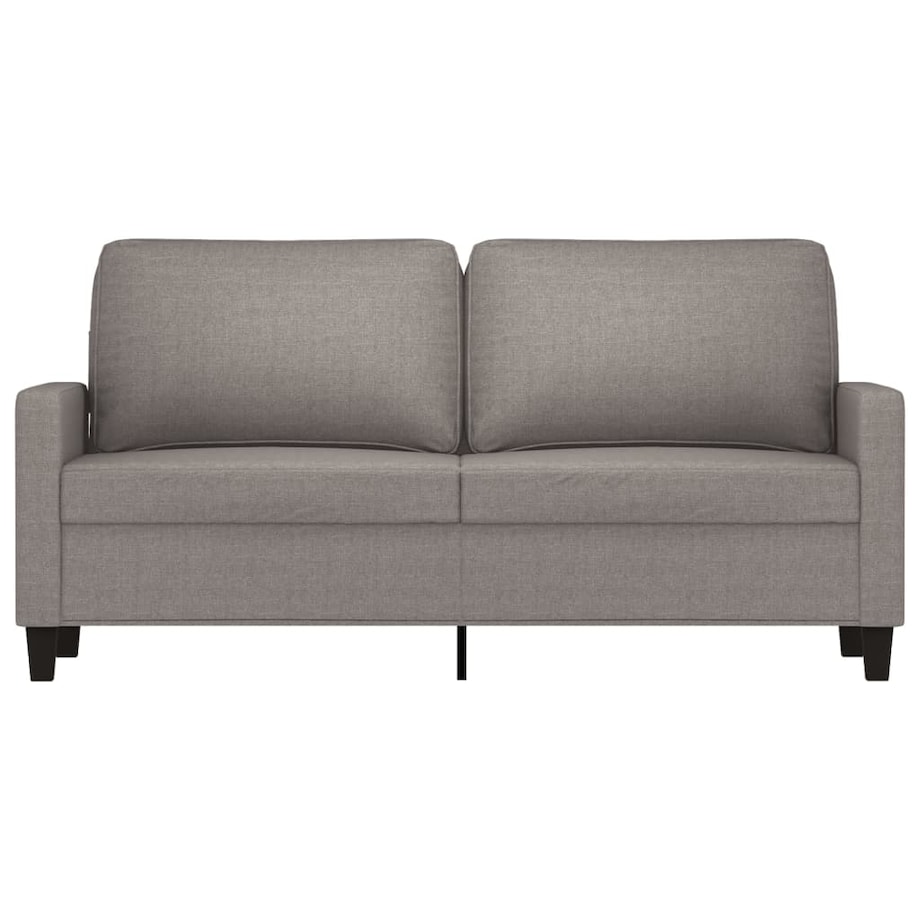 vidaXL Sofa 2-osobowa, kolor taupe, 140 cm, tapicerowana tkaniną