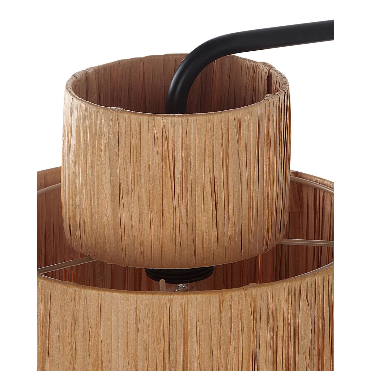 Zestaw 2 lamp ściennych rafia naturalny SHINFA