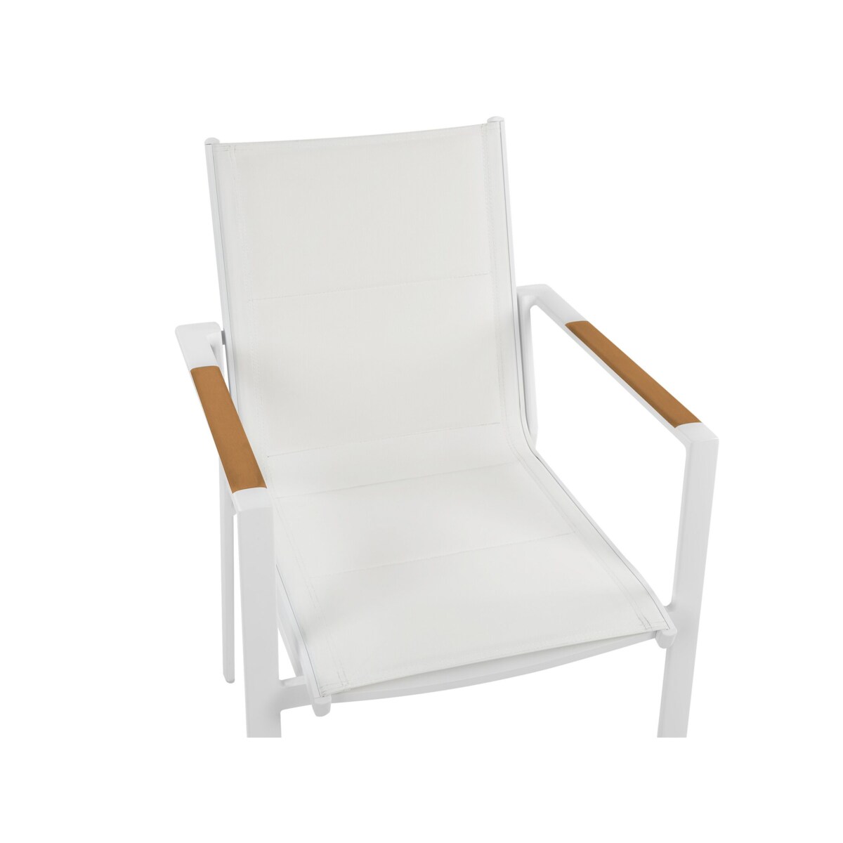 Zestaw ogrodowy stół i 4 krzesła biały MALETTO/BUSSETO