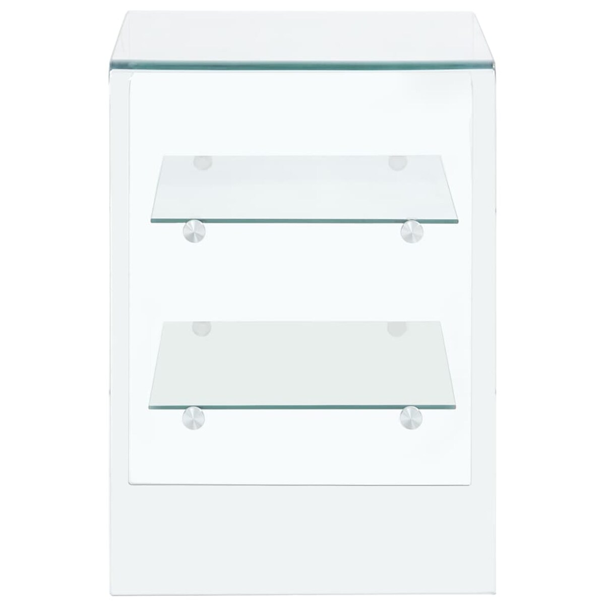 vidaXL Stolik kawowy, 50 x 40 x 56 cm, szkło hartowane