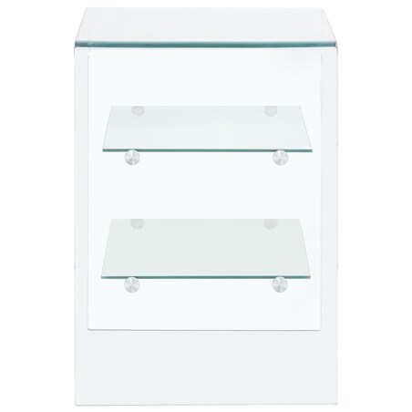 vidaXL Stolik kawowy, 50 x 40 x 56 cm, szkło hartowane