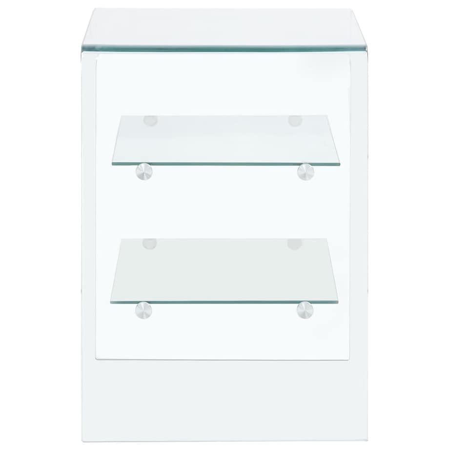 vidaXL Stolik kawowy, 50 x 40 x 56 cm, szkło hartowane