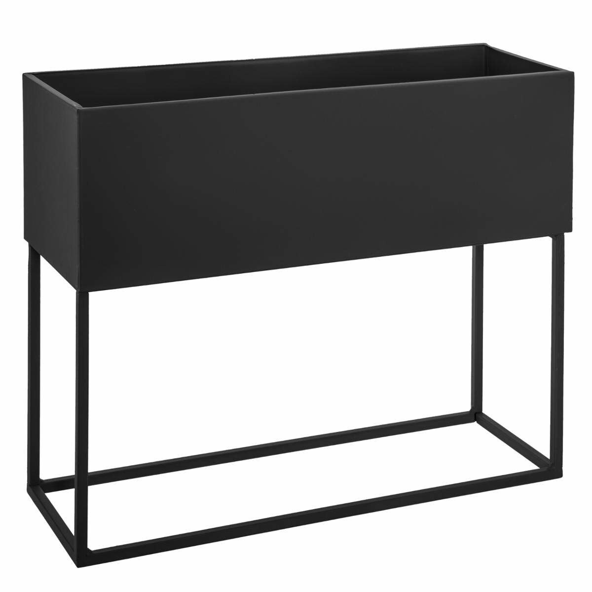 Nowoczesny kwietnik metalowy na kwiaty, 2 osłonki prostokątne