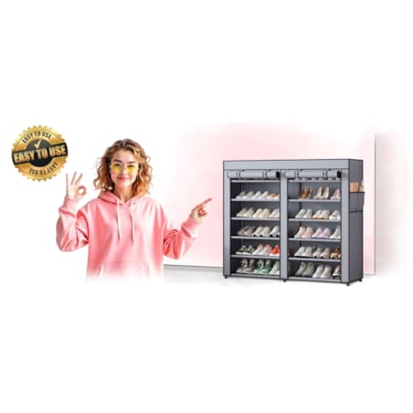 Szafka regał na buty tekstylna materiałowa 12 półek Massido