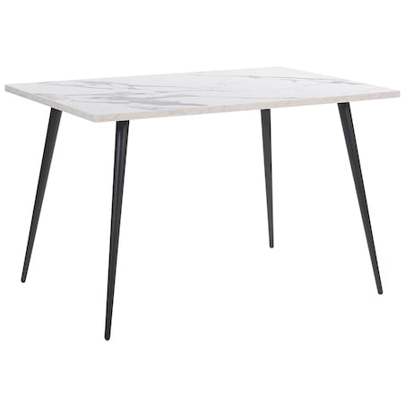 Stół do jadalni SANTIAGO Biały marmur 120 cm 80 cm