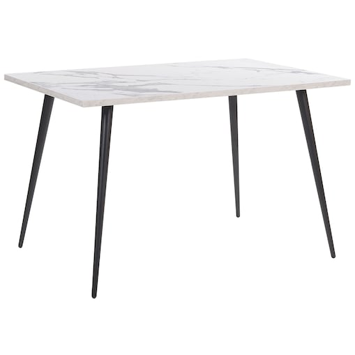 Stół do jadalni SANTIAGO Biały marmur 120 cm 80 cm