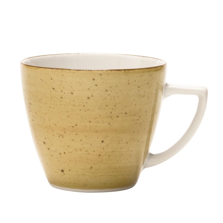 Filiżanka 350 ml ze spodkiem Beata, Dorota żółta LB24 (6630J)