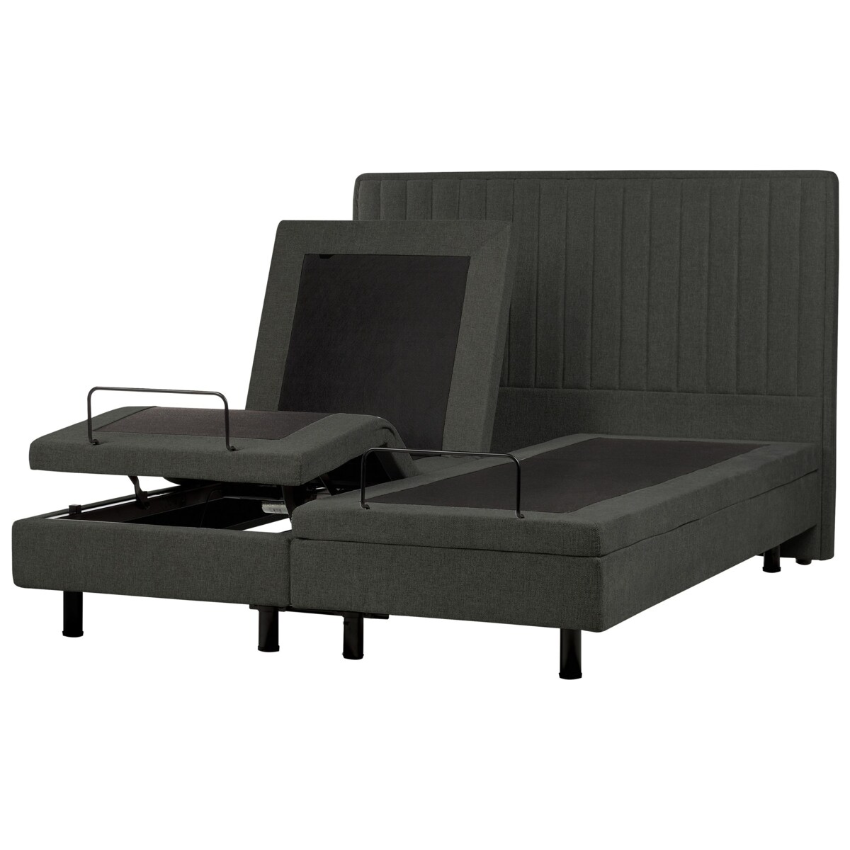 Łóżko regulowane DUKE II 160 x 200 cm Ciemnoszary