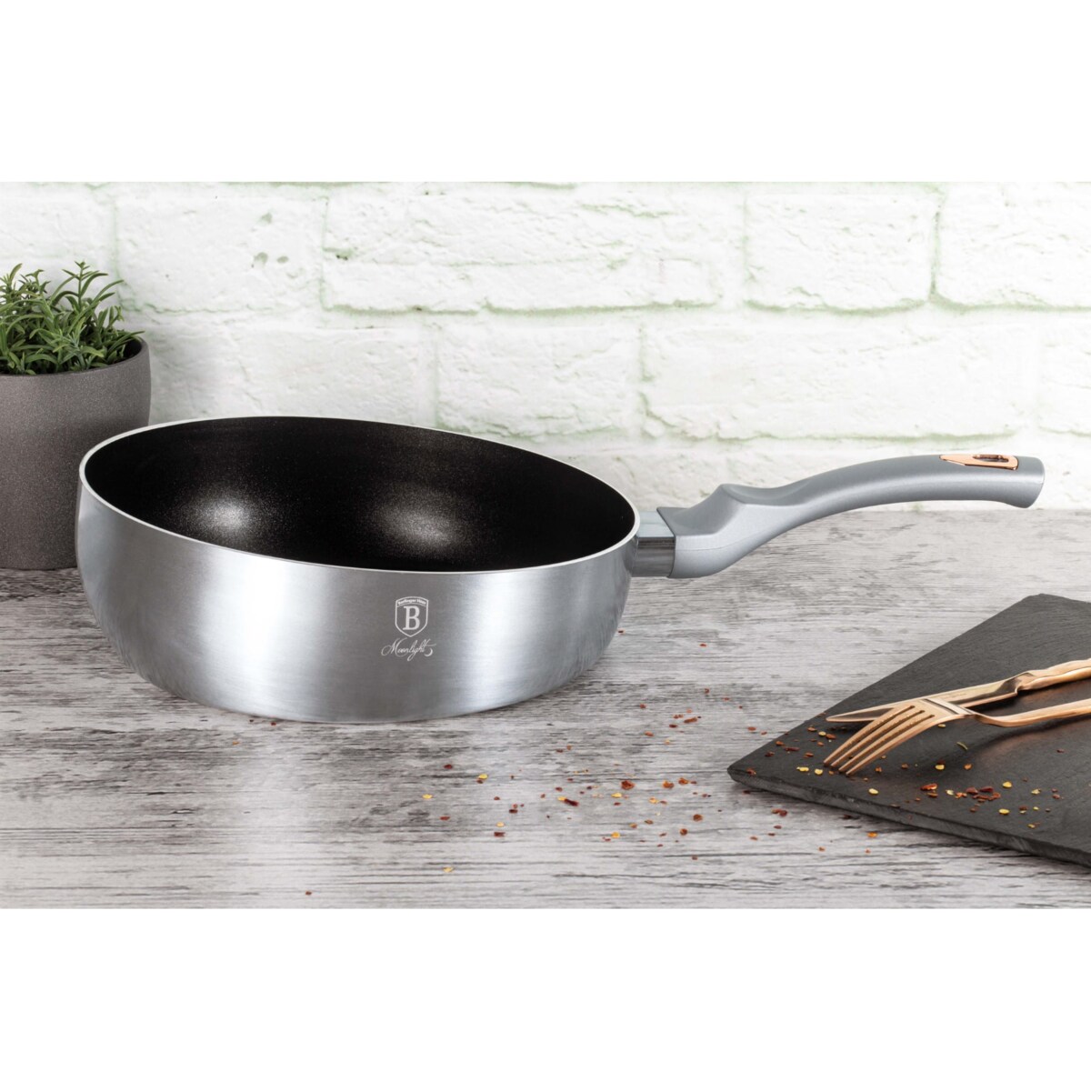 Patelnia głęboka 26cm Titanium BERLINGER HAUS Moonlight