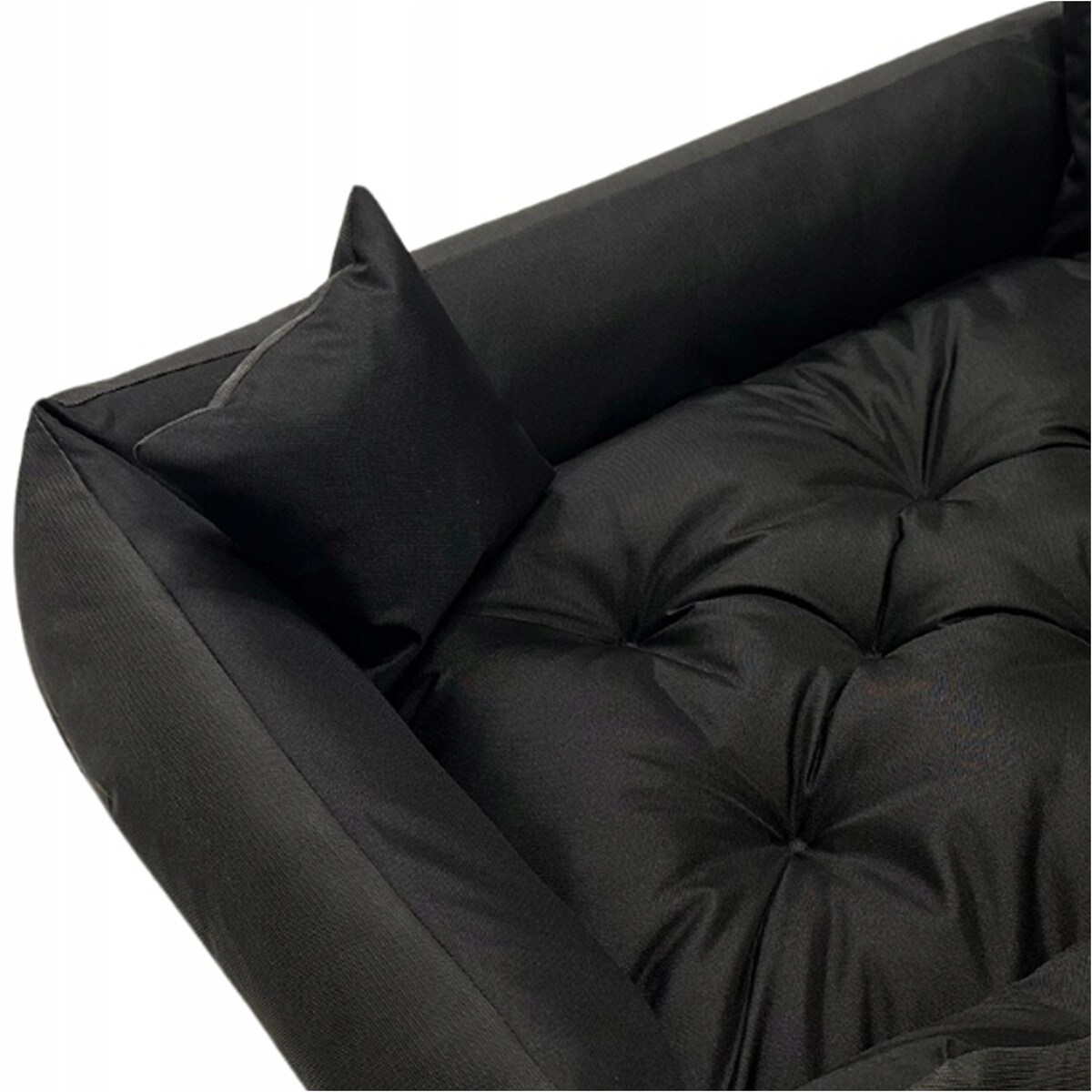 Legowisko Dla Psa Kanapa Posłanie 145X115 Cm Wodoodporne Poduszki Pikowane Czarne