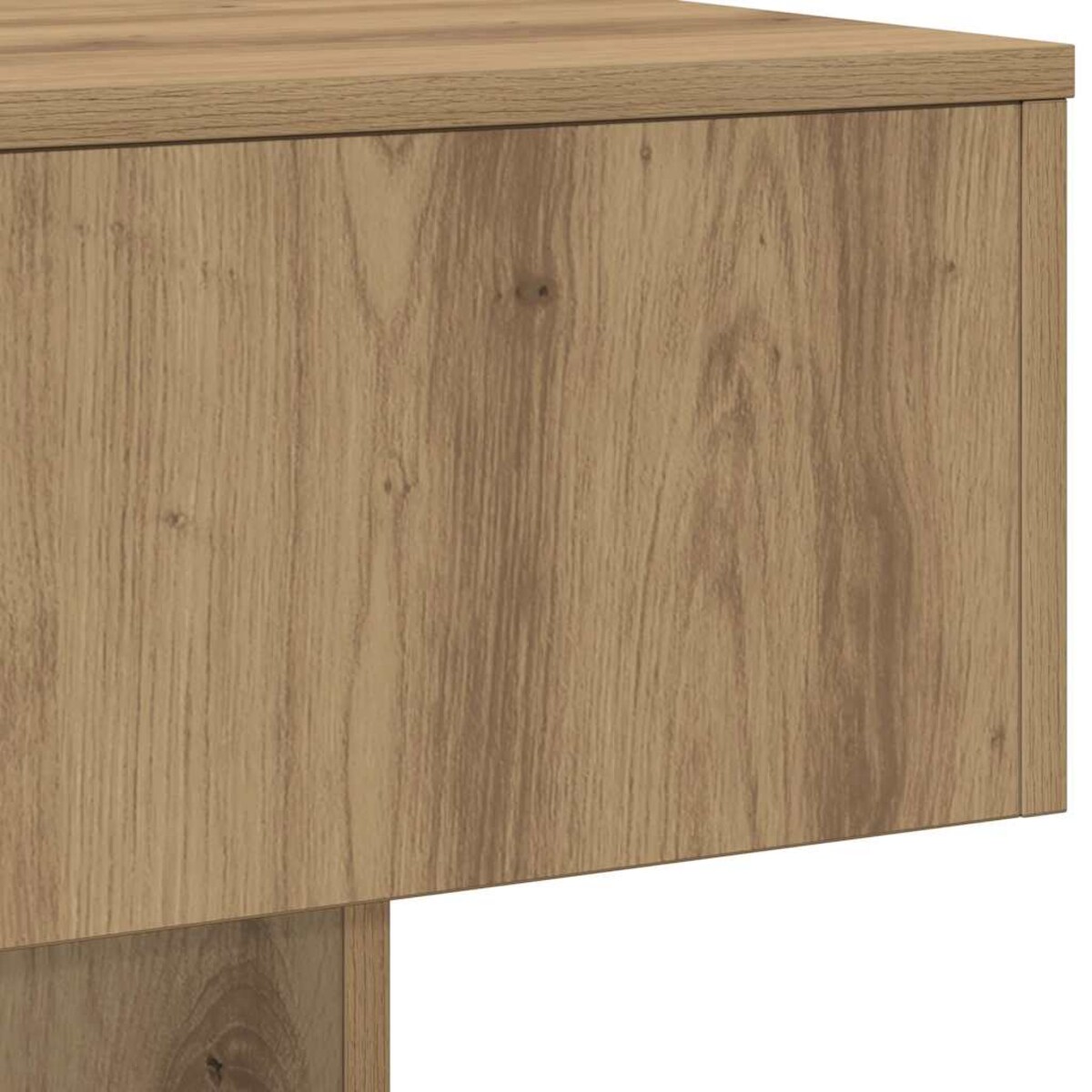 vidaXL Stolik kawowy, dąb artisan, 60x60x31,5 cm