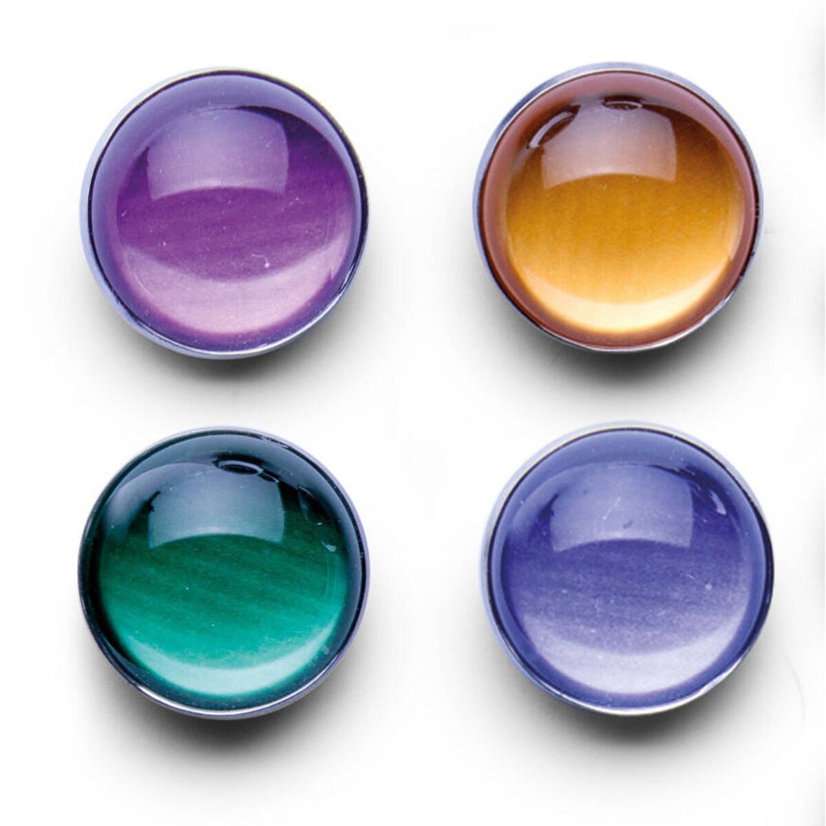 Zestaw magnesów, Color, 4 sztuki, Ø 2,5 cm