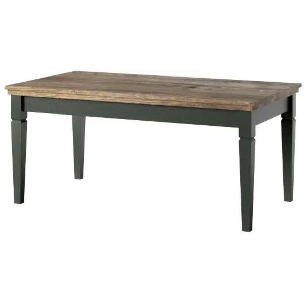 Stolik kawowy EVORA 110x60 dąb lefkas/zielony mat