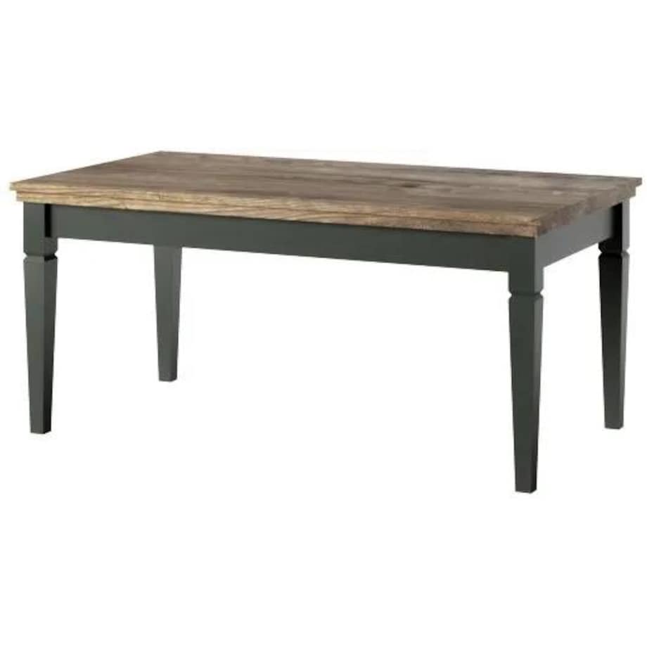 Stolik kawowy EVORA 110x60 dąb lefkas/zielony mat