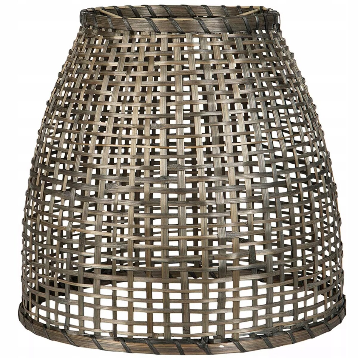 KLOSZ ABAŻUR DO LAMPY WISZĄCEJ SUFITOWEJ 34cm boho drewniany E27