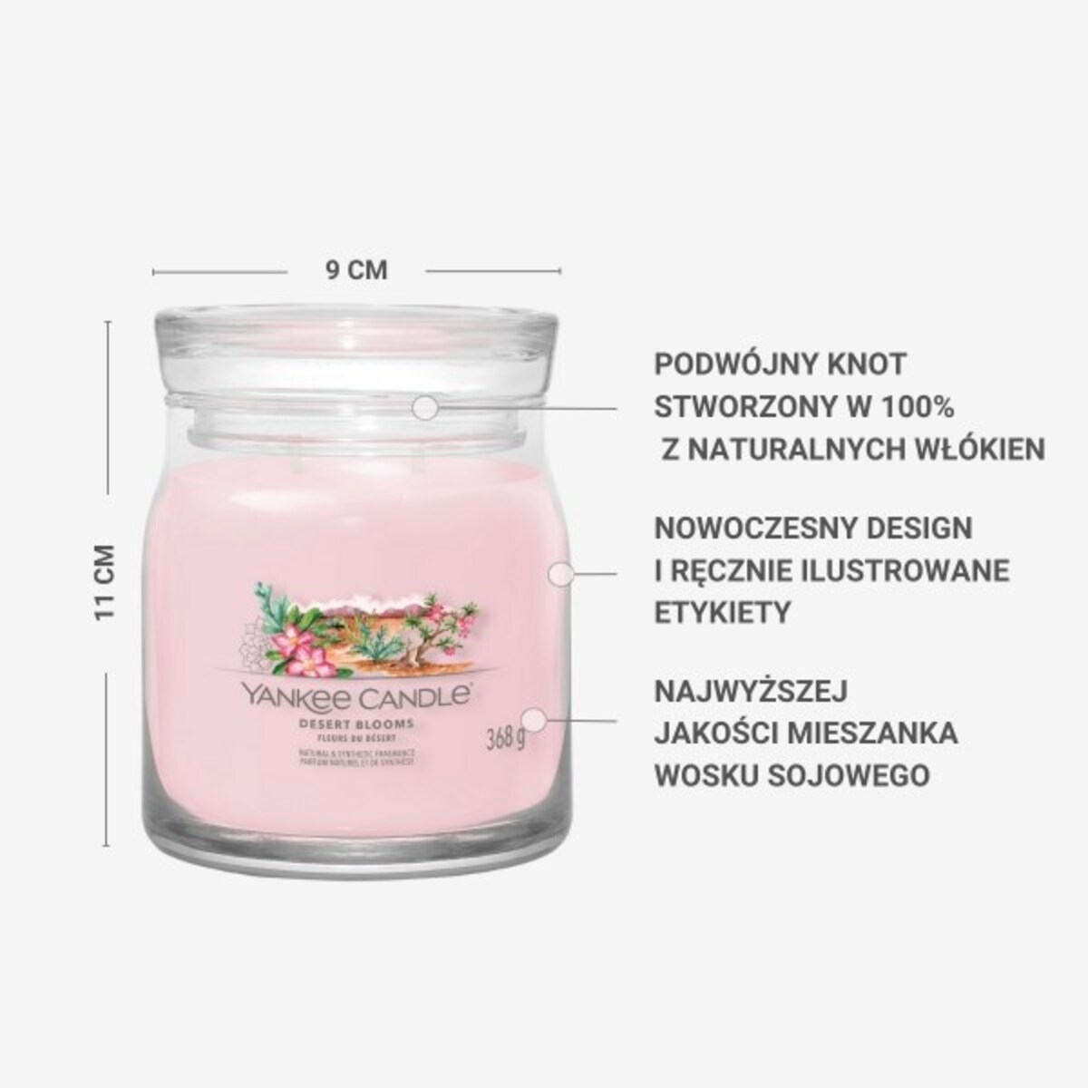YC SIGNATURE – Świeca średnia DESERT BLOOMS