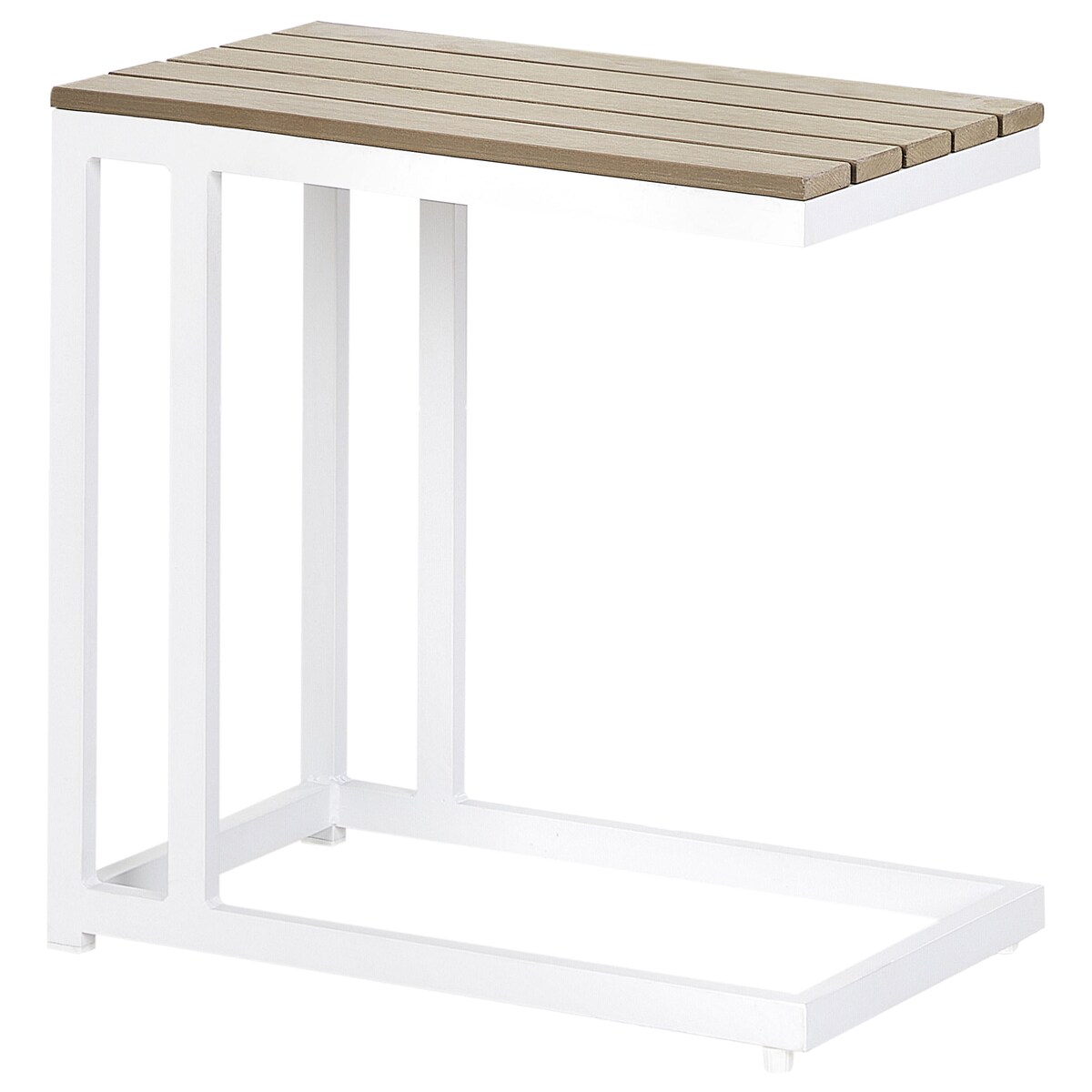 Stolik ogrodowy MESSINA 60 cm 35 cm Biały