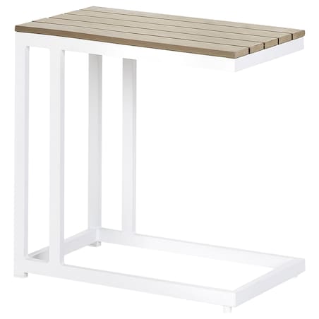 Stolik ogrodowy MESSINA 60 cm 35 cm Biały
